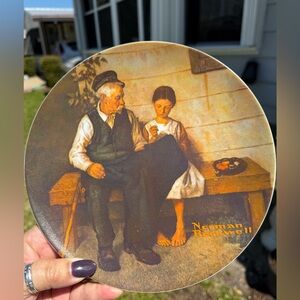 NORMAN ROCKWELL “The Lighthouse keeper’s Daughter Knowles 1979 Collection Plate